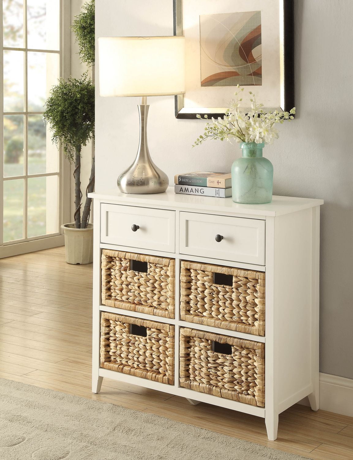 ACME Flavius Console Table in White Walmart Canada