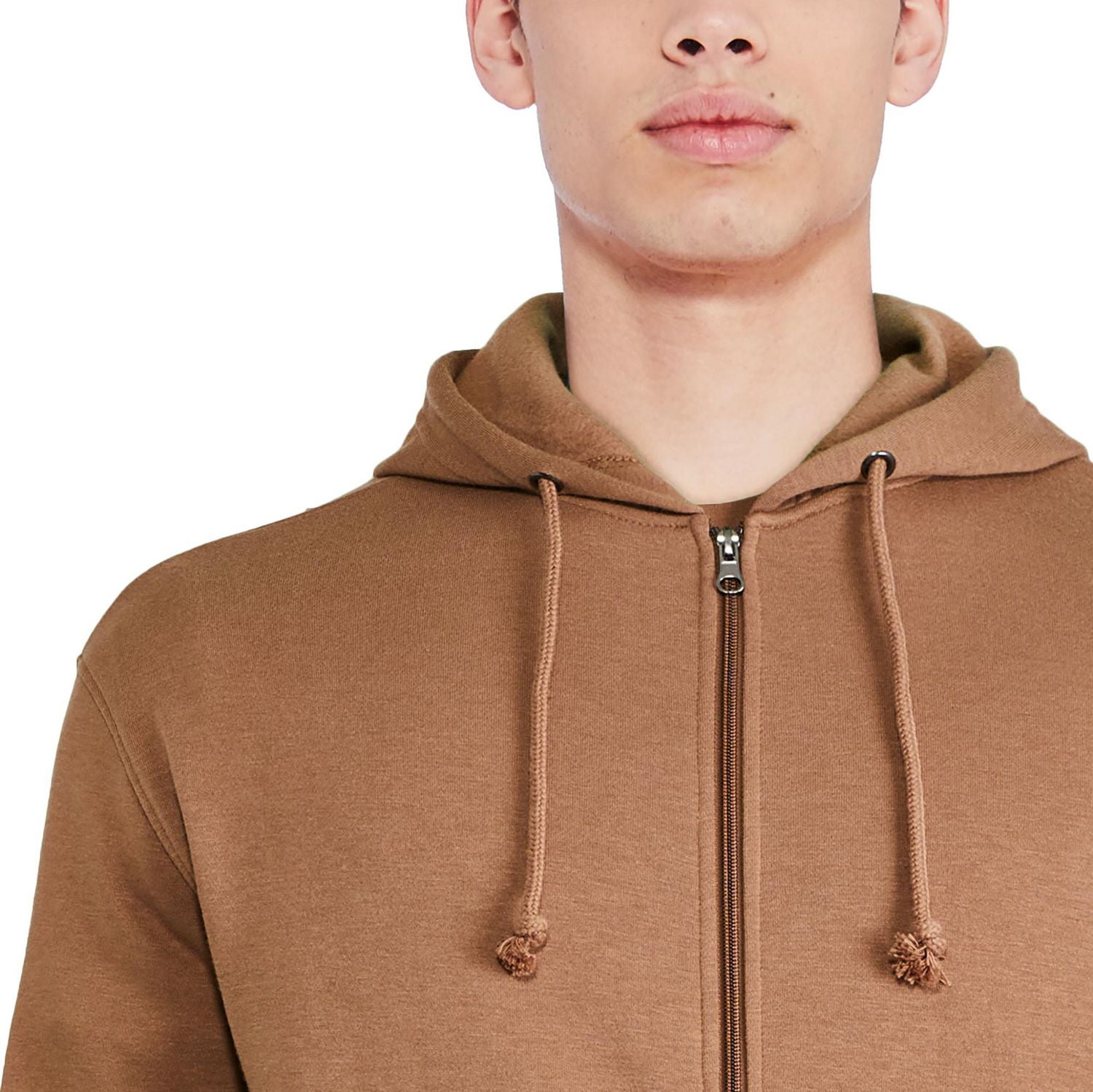 Haut à capuchon zippé sur la longueur George pour hommes Tailles P-2XL