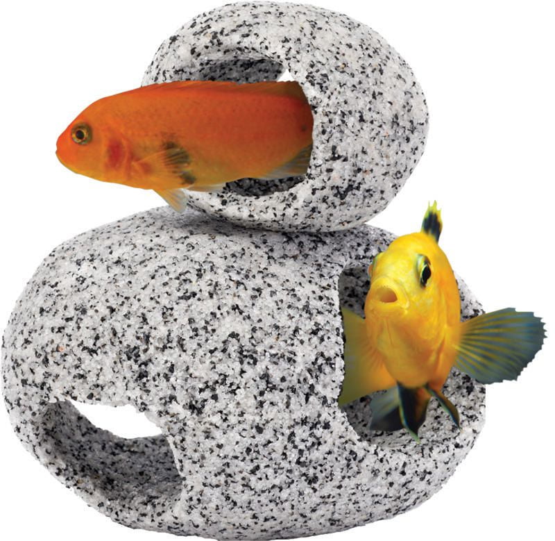 Penn-Plax Small And Medium Stone Hideaways- Resin, Aquatic decor