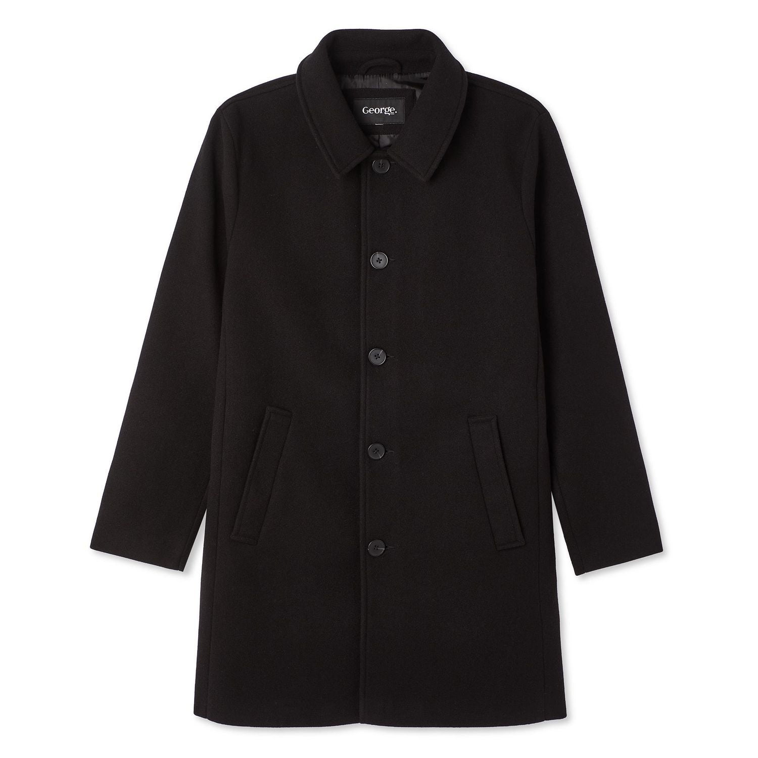 George Men's Faux Wool Coat