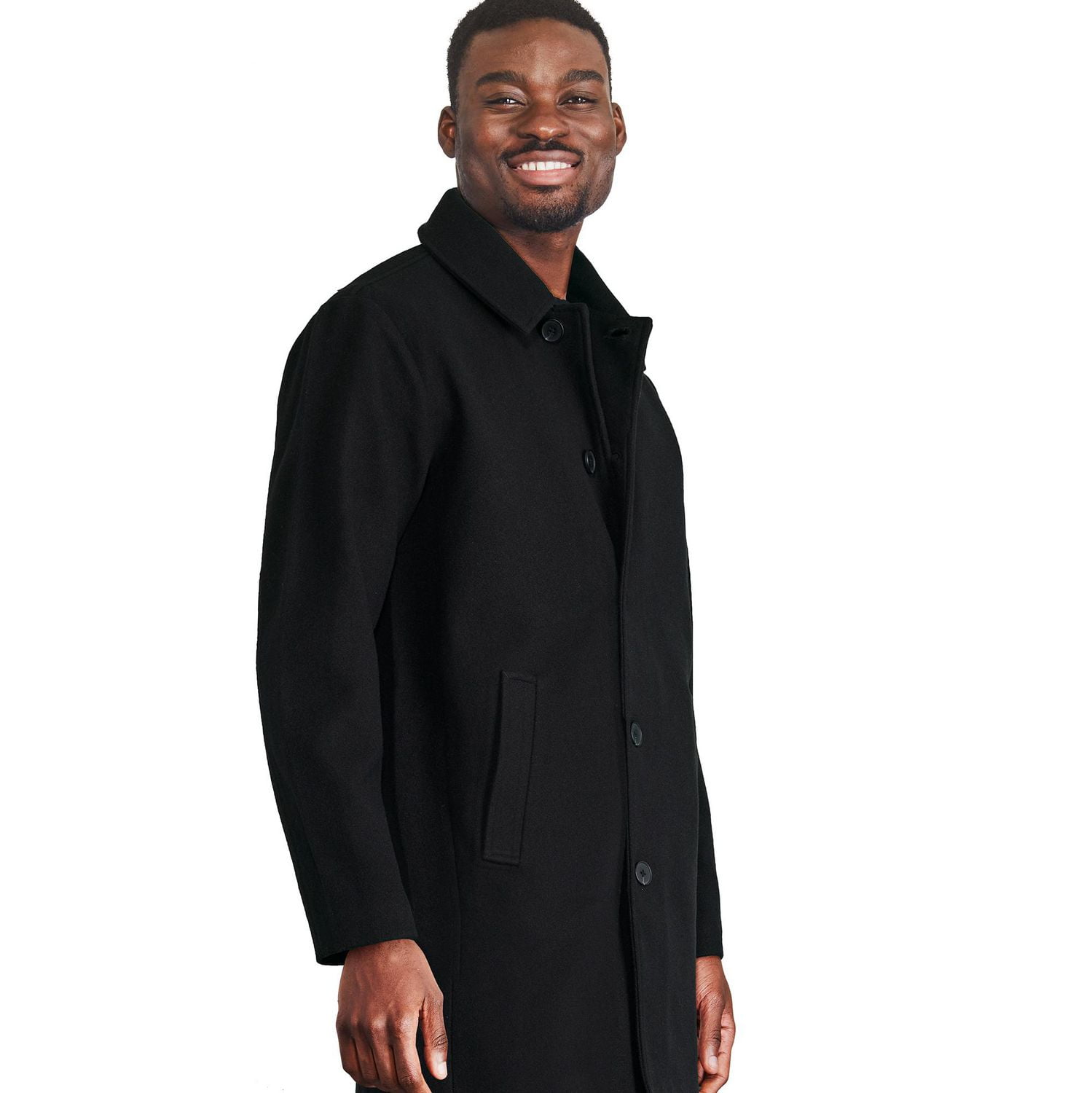 George Men's Faux Wool Coat