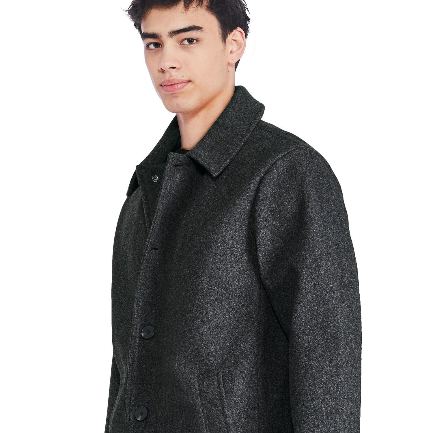 George Men's Faux Wool Coat, Sizes S-2XL