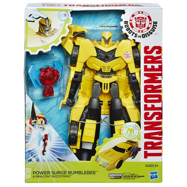 Figurines articulées Bumblebee Déluge de puissance et Buzzstrike Robots in Disguise de Transformers