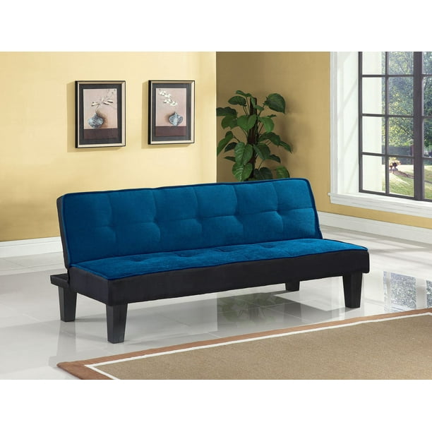 Sofa transformable Hamar d'ACME en flanelle bleue