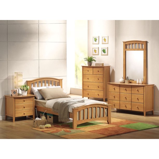 ACME San Marino Twin Bed in Maple - Walmart.ca