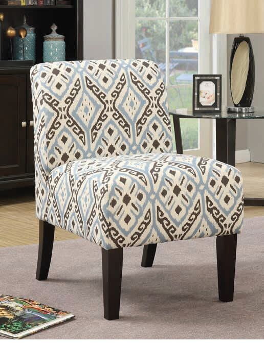 ACME Ollano Accent Chair in Pattern Fabric Walmart Canada
