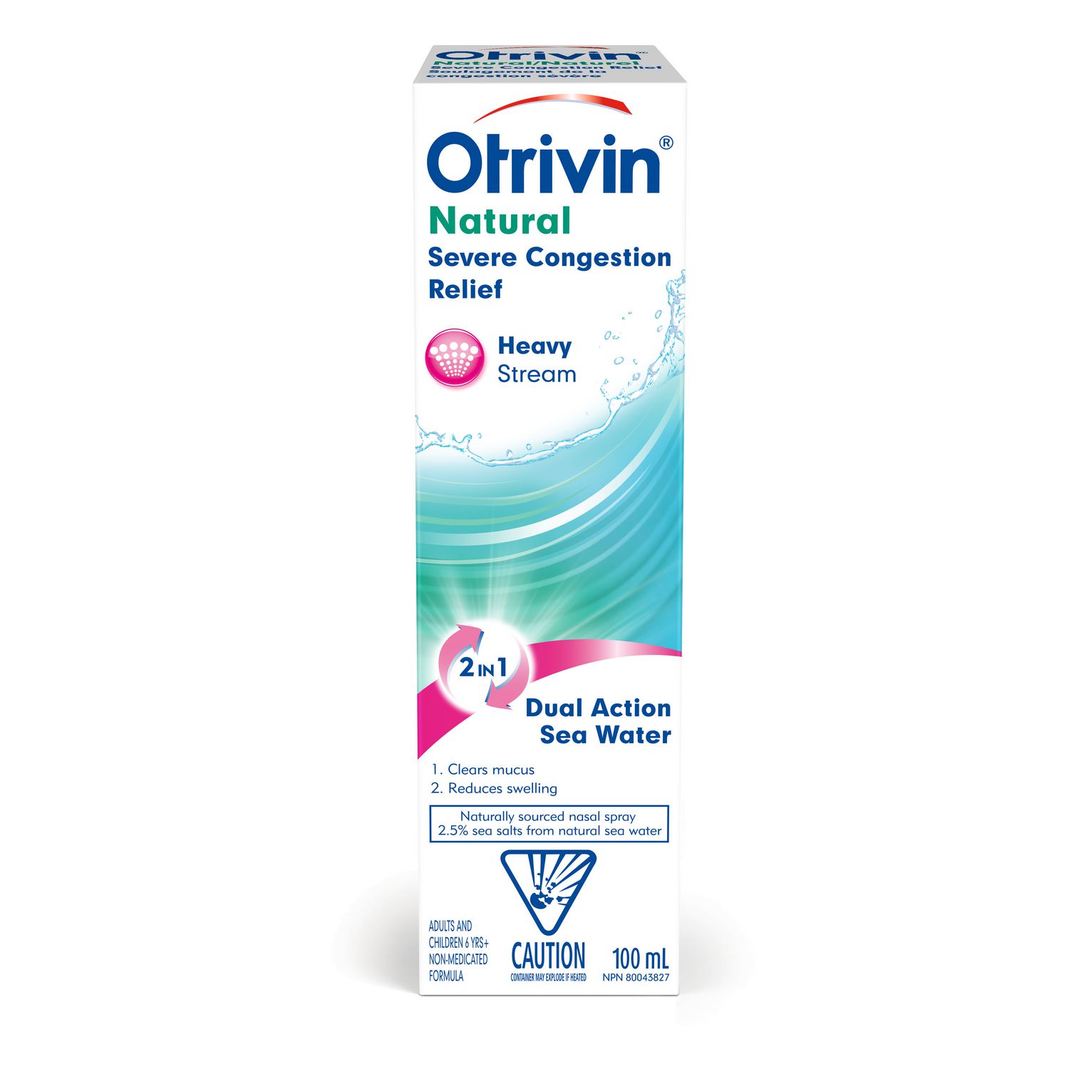 Otrivin Natural Severe Nasal Congestion Relief Nasal Decongestant Spray