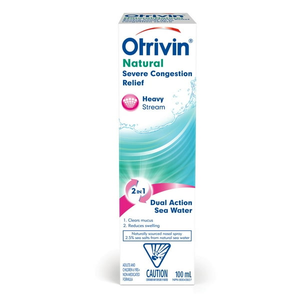 Otrivin Natural Severe Nasal Congestion Relief Nasal Decongestant Spray Walmart Ca