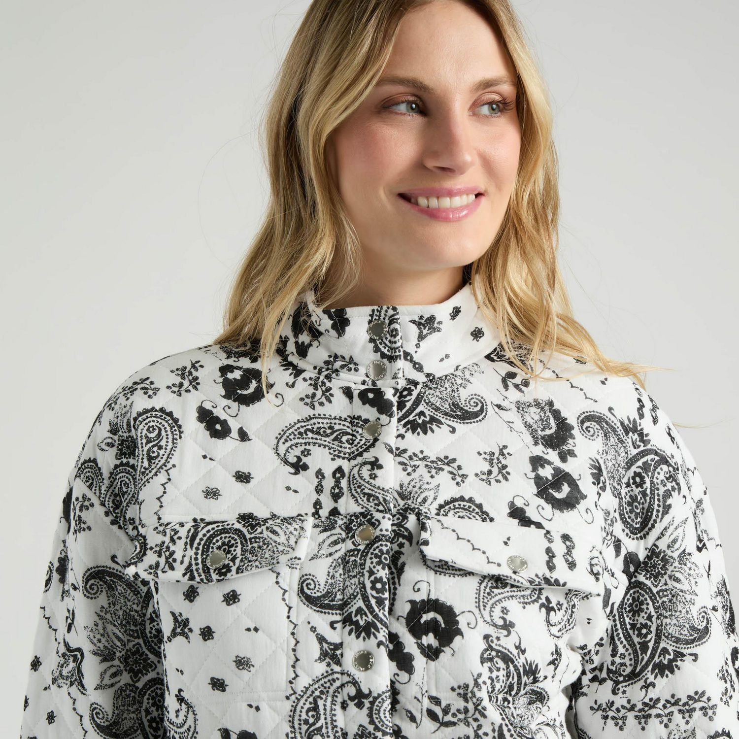 Mexx Femmes Veste Bombardier Imprimé Matelassé XS-XXL