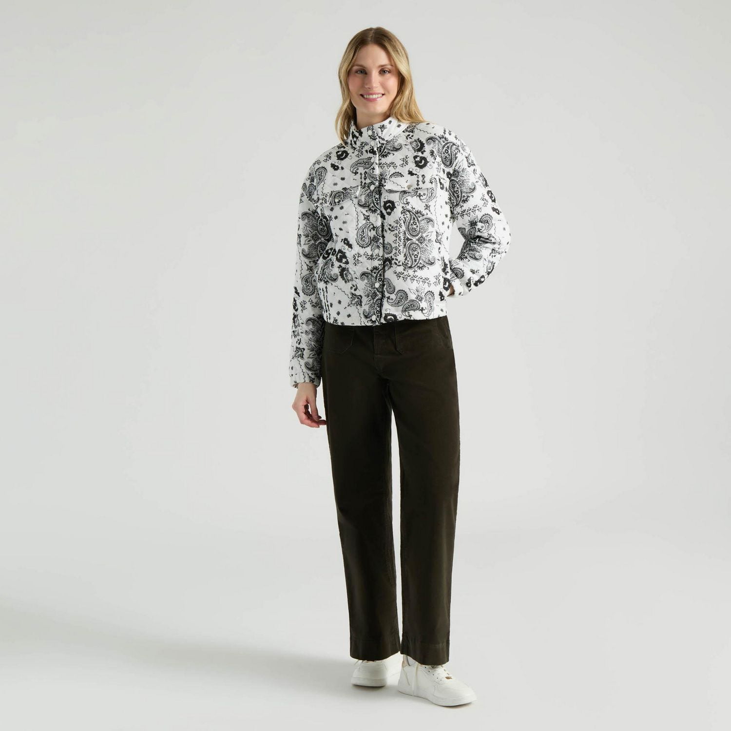 Mexx Women’s Quilted Printed Bomber Jacket, XS-XXL