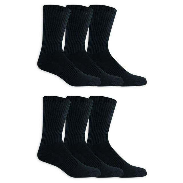 Athletic Works Men's Cotton Crew Socks 6-Pack