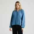 thumbnail image 1 of Mexx Femmes Blouse avec Col Mao, 1 of 5