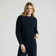 thumbnail image 1 of Mexx Pull en tricot torsadé à nœuds pour femmes, 1 of 5