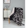 thumbnail image 1 of Safdie & Co. Black Faux Fur Throw, 1 of 1