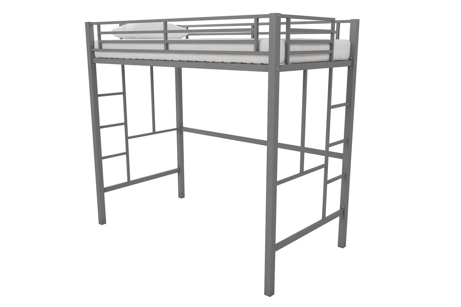 Yourzone twin metal frame on sale bunk bed with ladder