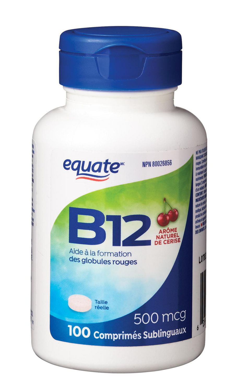 Equate Vitamine B12 arome naturel de cerise