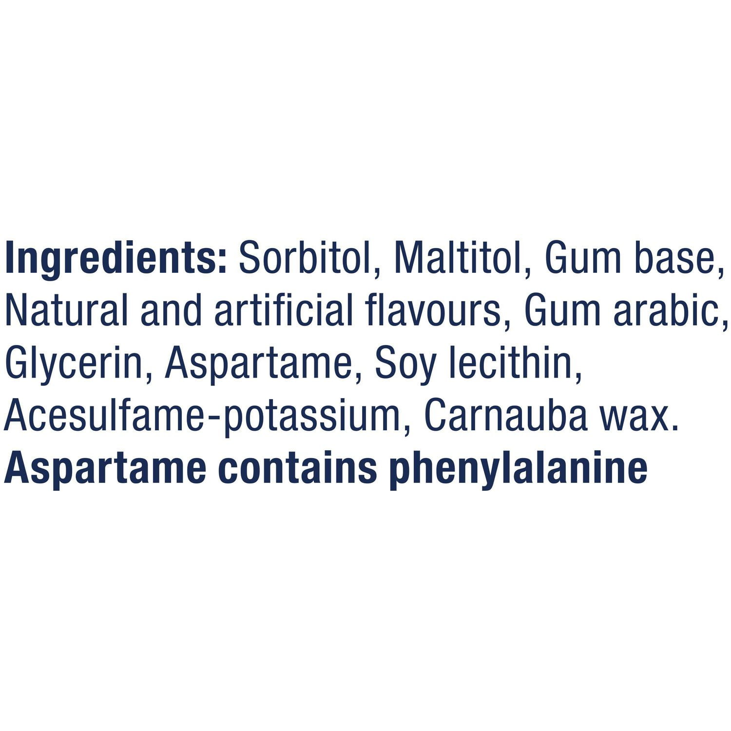 EXCEL, Menthe glacée, gomme à mâcher sans sucre, 12 morceaux, 4 emb. 12 morceaux/emballage x 4
