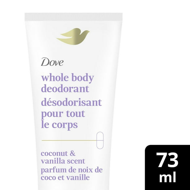 Crème Désodorisante pour Tout le Corps Dove  parfum de noix de coco et vanille 73 ml