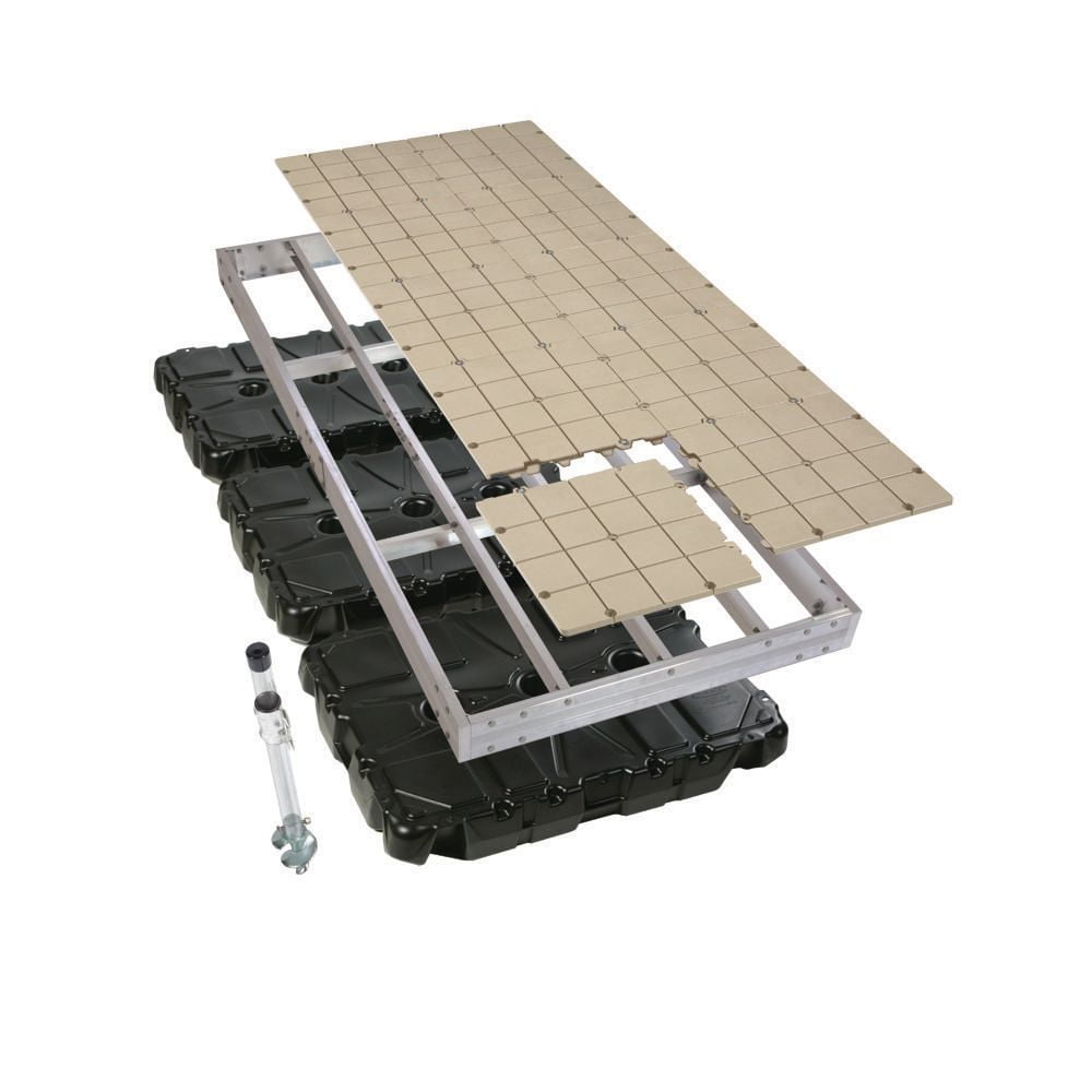 Aluminum Floating Dock Kit w/Resin Top - 4'x10' 