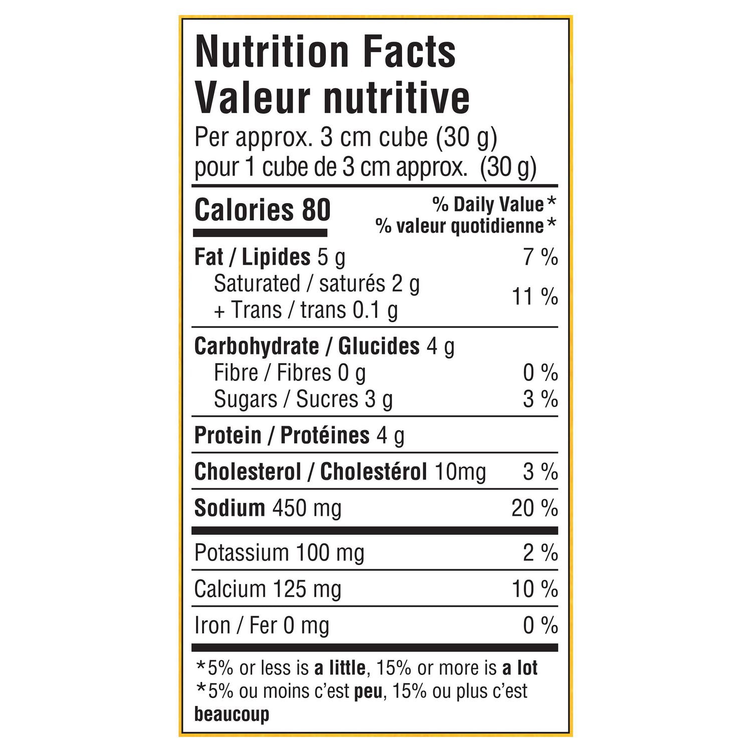 Préparation de fromage fondu Velveeta en bloc 450g