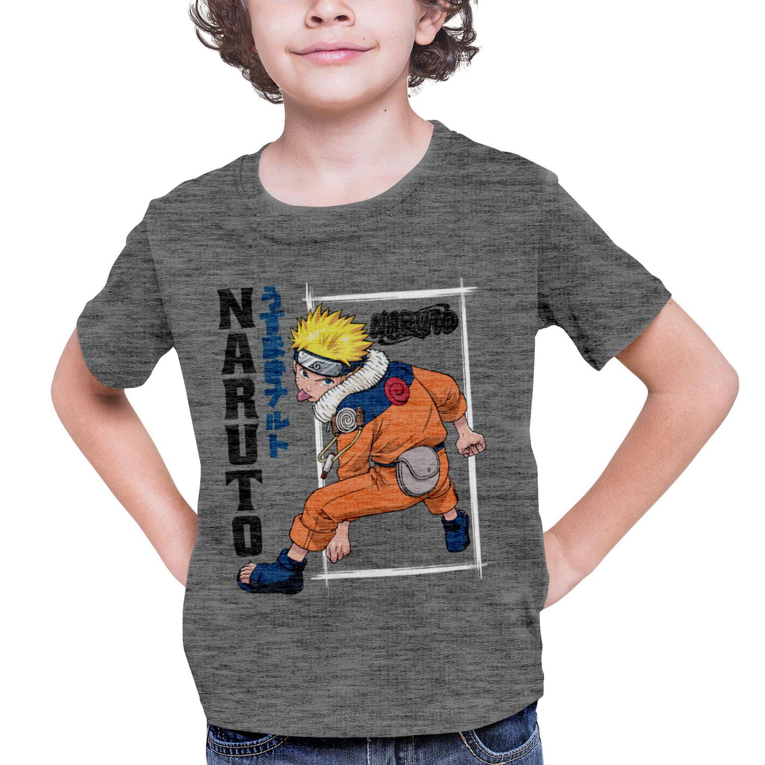 Naruto Boy's Short Sleeve crew neck T-shirt