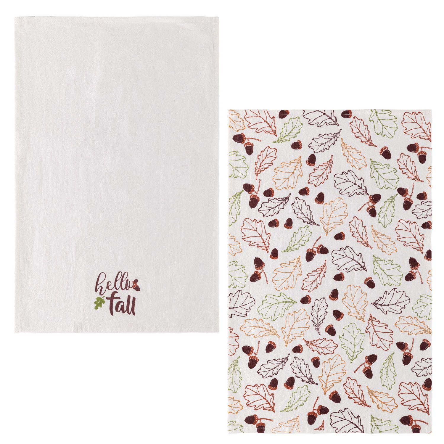 Harvest 2 Pack Kitchen Towels Hello Fall Walmart Canada
