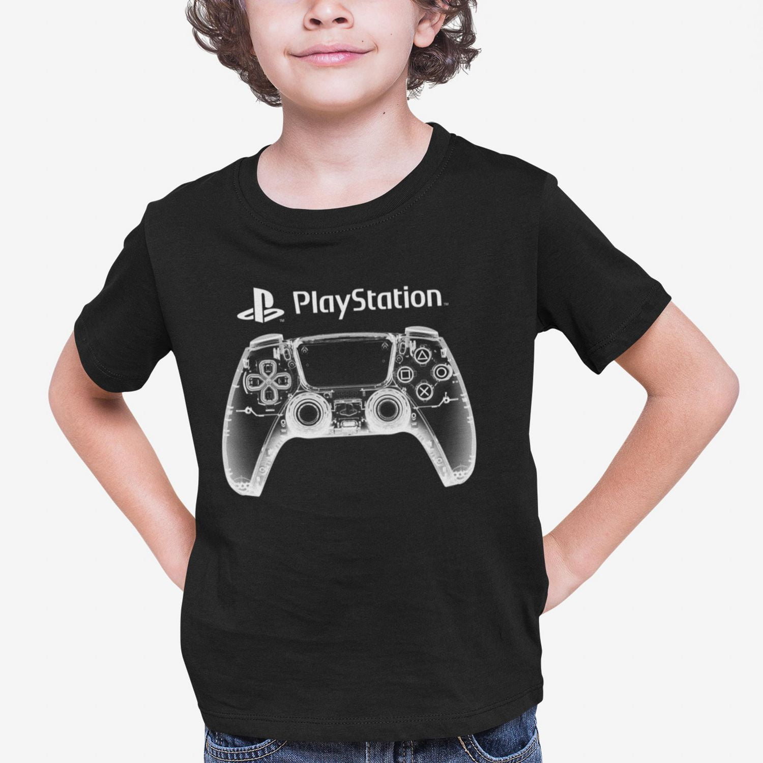 Playstation Boy's Short Sleeve crew neck T-shirt, Sizes XS to XL