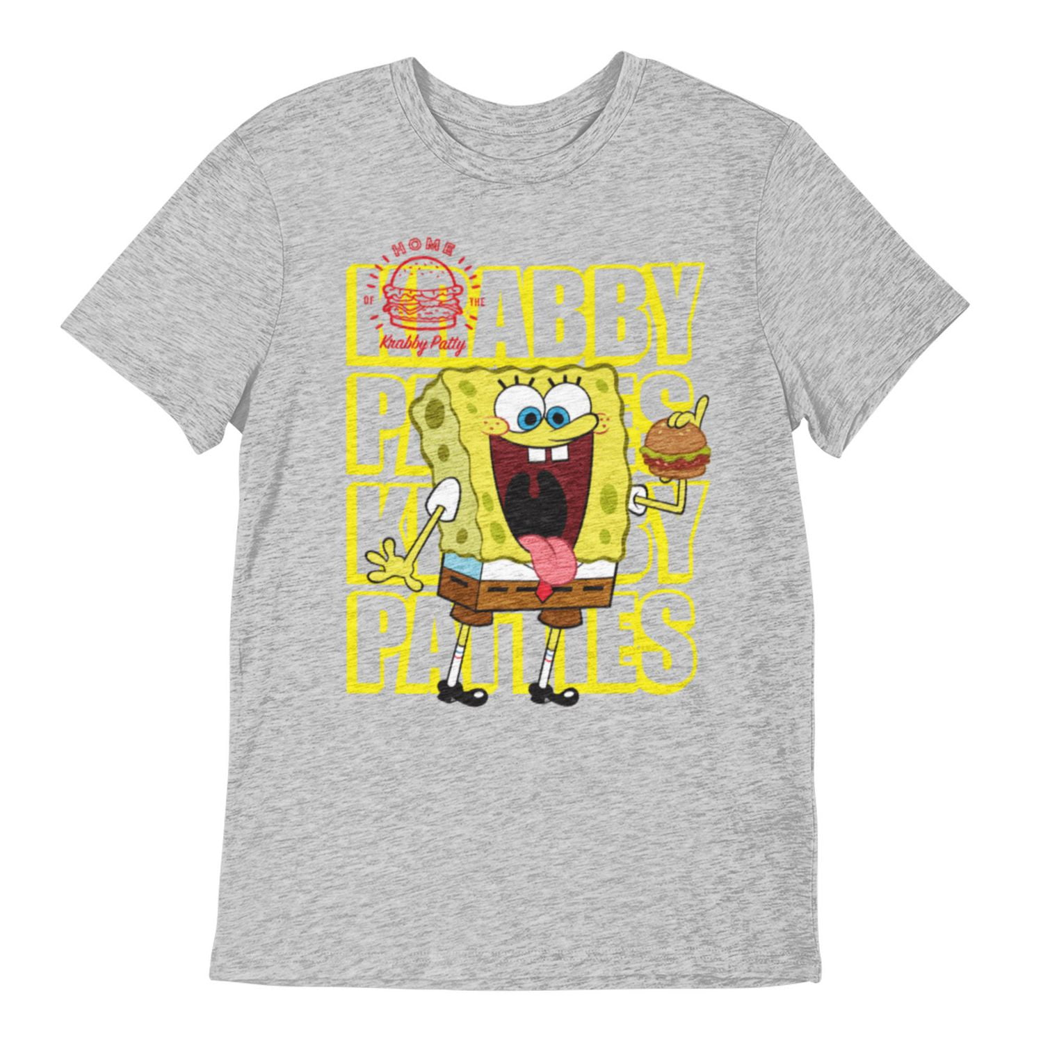 Sponge Bob Boy's Short Sleeve Crew Neck T-shirt