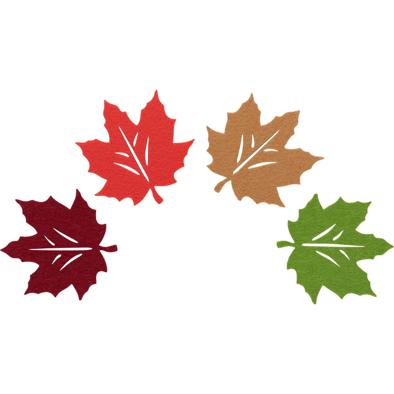 Harvest leaf felt coasters, pack of 4 Walmart Canada