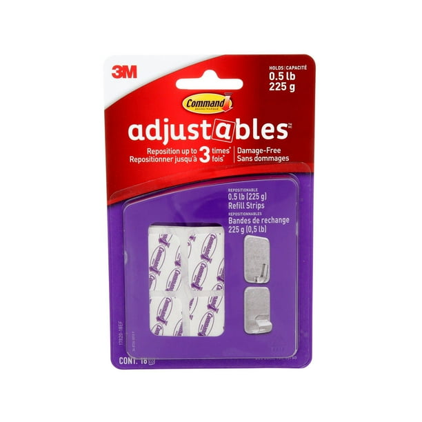 Command™ Adjustables™ Adhesive Small Repositionable Wall Hooks