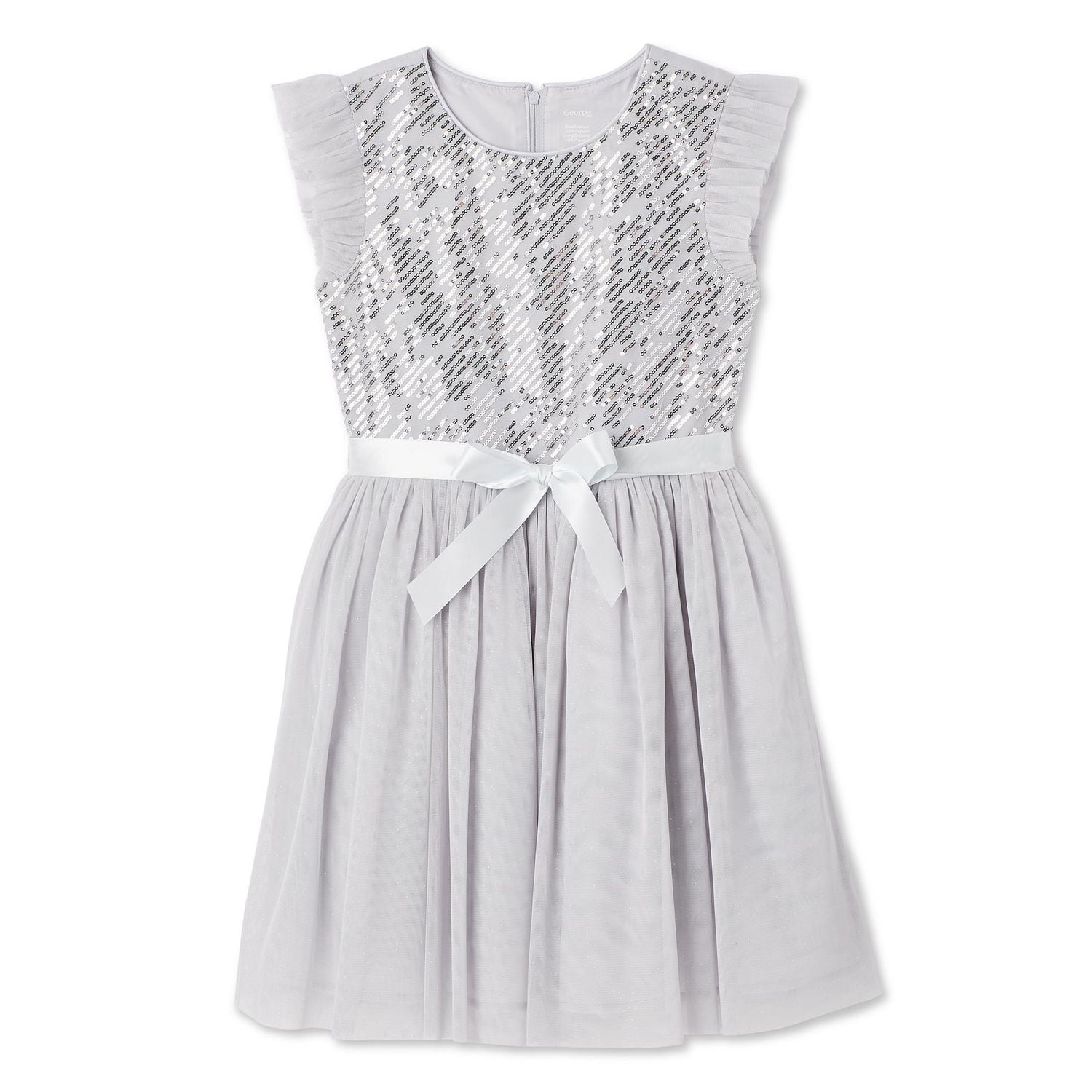 George Girls' Sequin Dress, Sizes 4-16