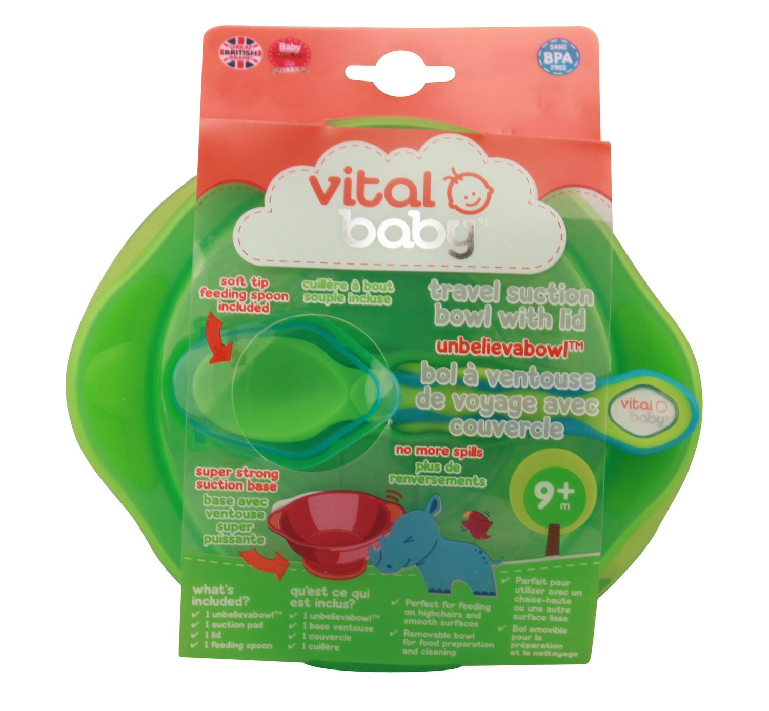 Vital Baby Unbelievabowl Suction Bowl Blue Walma