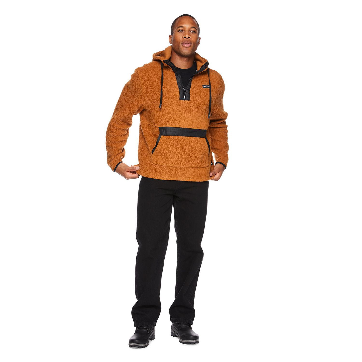 Chandail en fausse peau de mouton Canadiana x SGRC pour hommes Tailles P-2XL