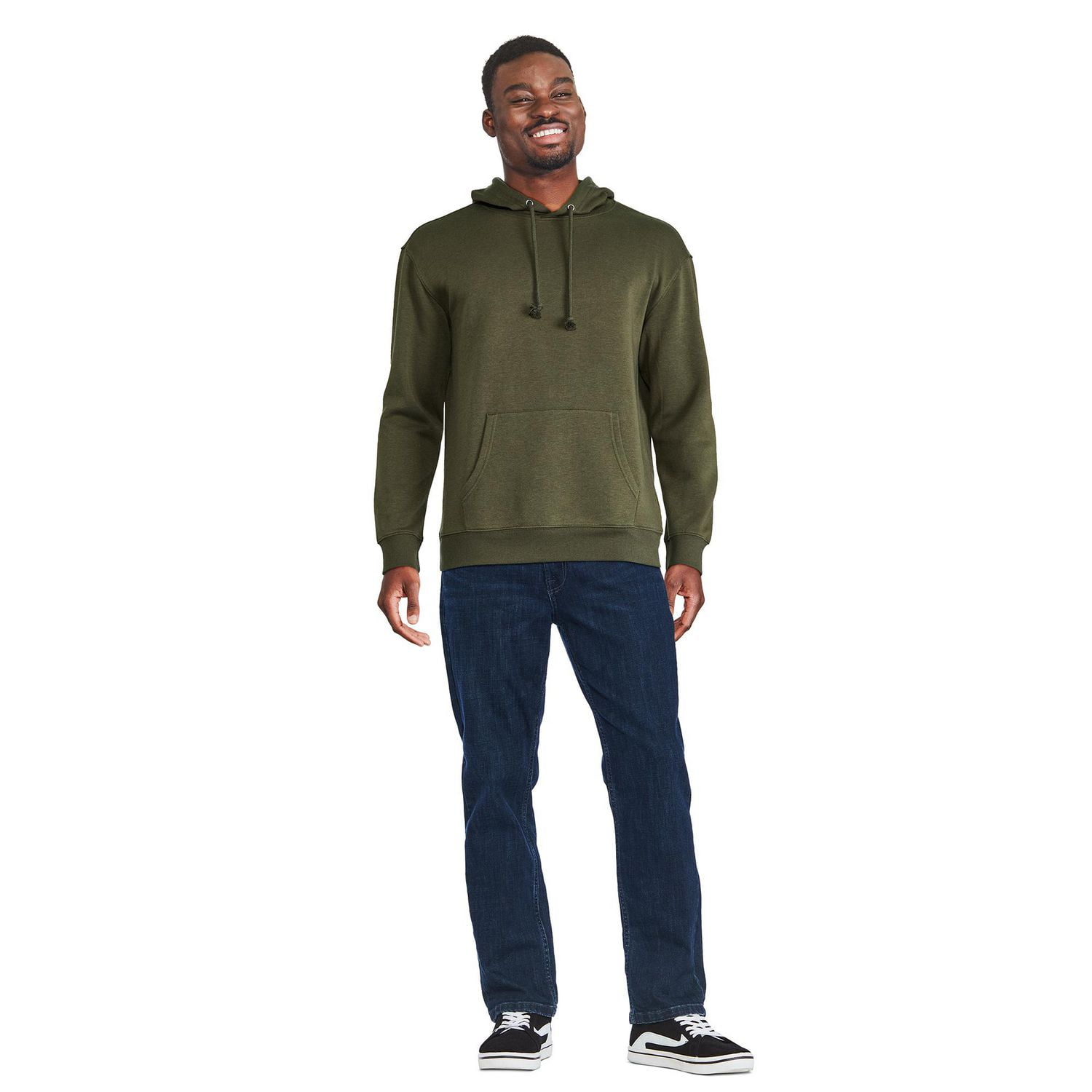 George Men's Fleece Popover Hoodie, Sizes S-2XL