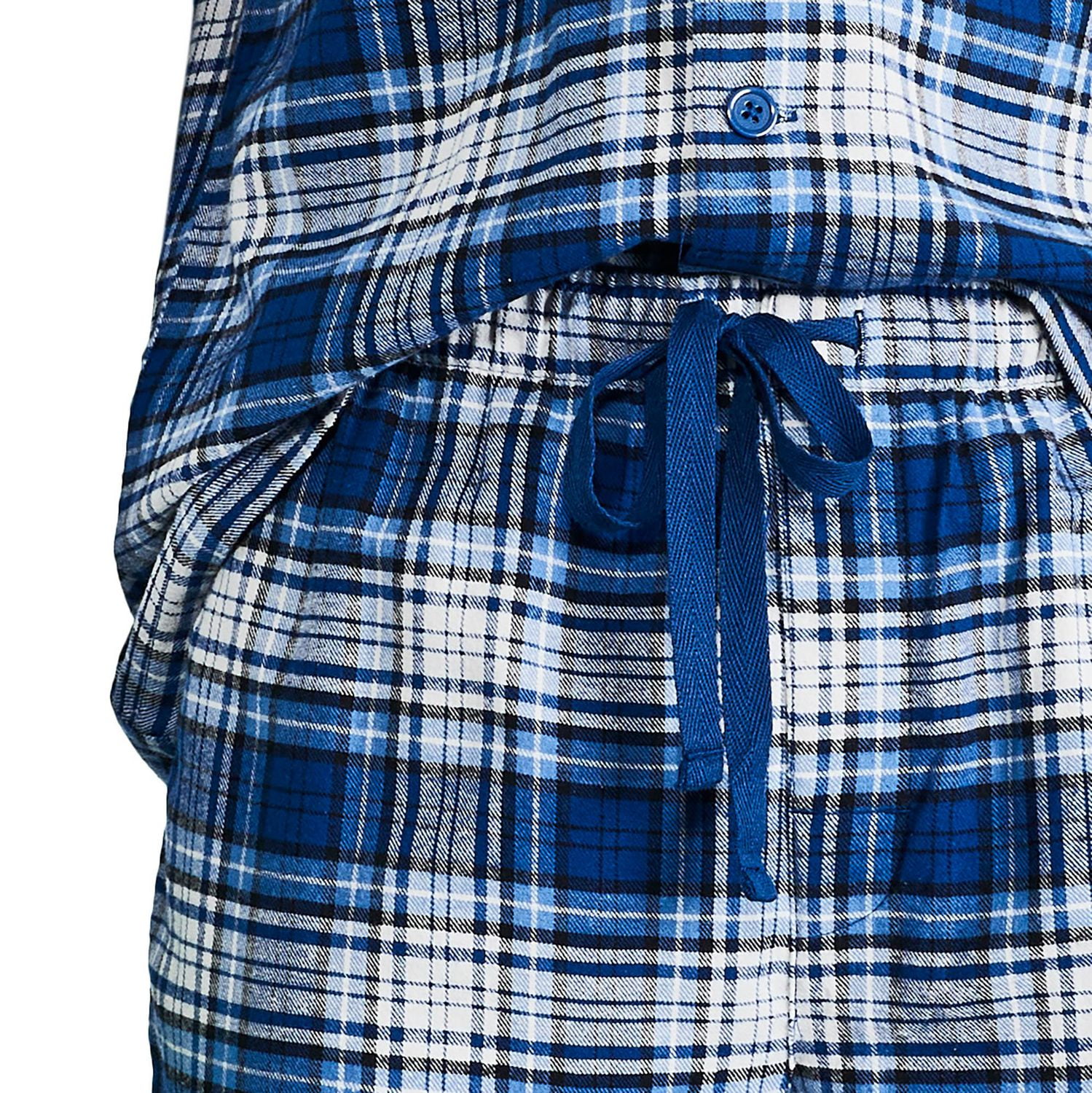 George Men's Notch Collar Pajama 2-Piece Set