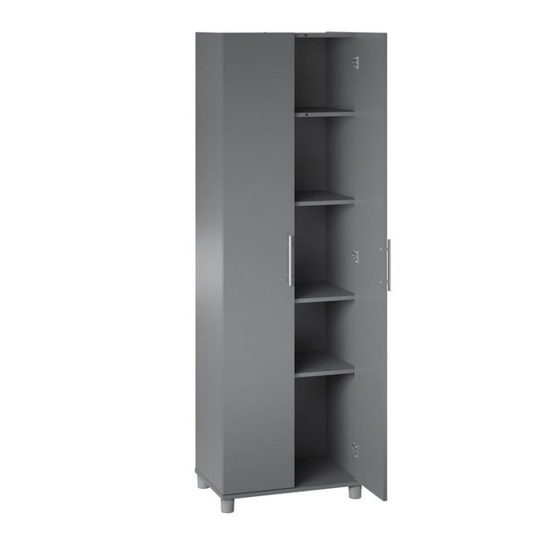 SystemBuild Camberly 24 Utility Storage Cabinet in Graphite Gray