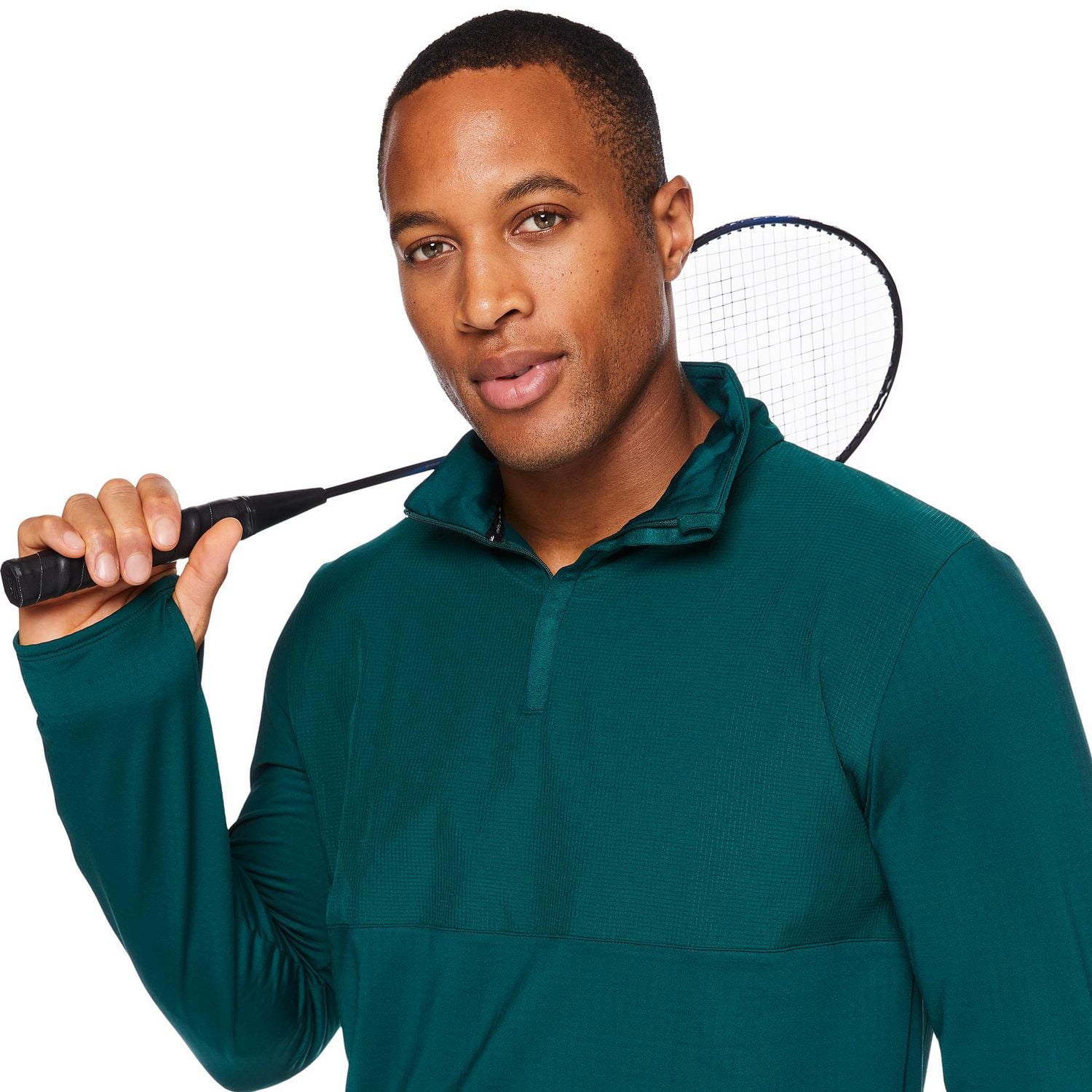 Athletic Works Men's Quarter-Zip Popover