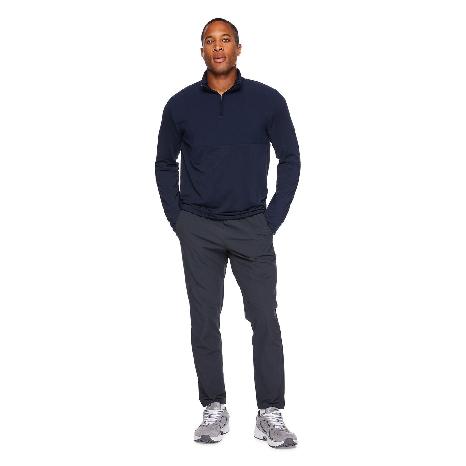 Athletic Works Men's Quarter-Zip Popover