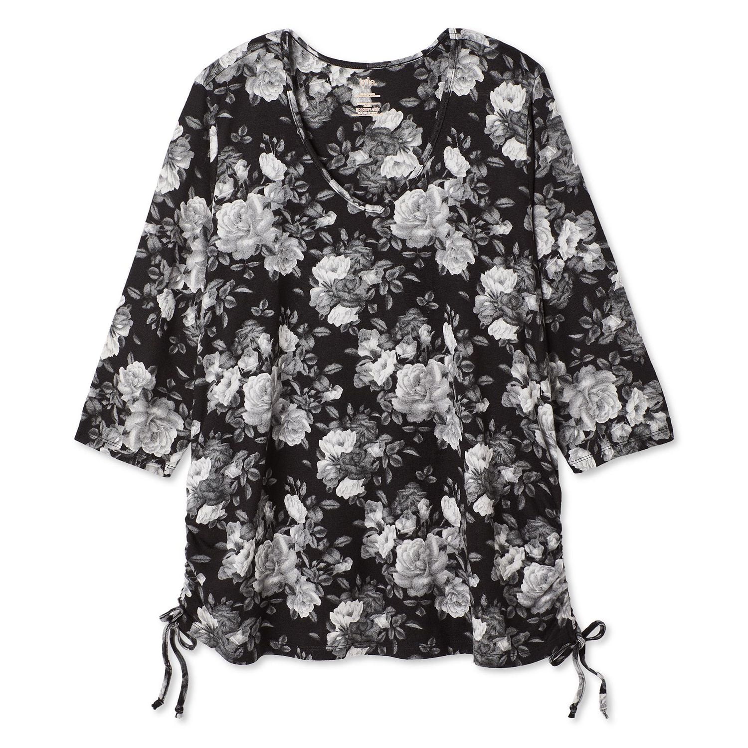 Iyla Women's Plus Side Ruched Top, Sizes 1X-4X