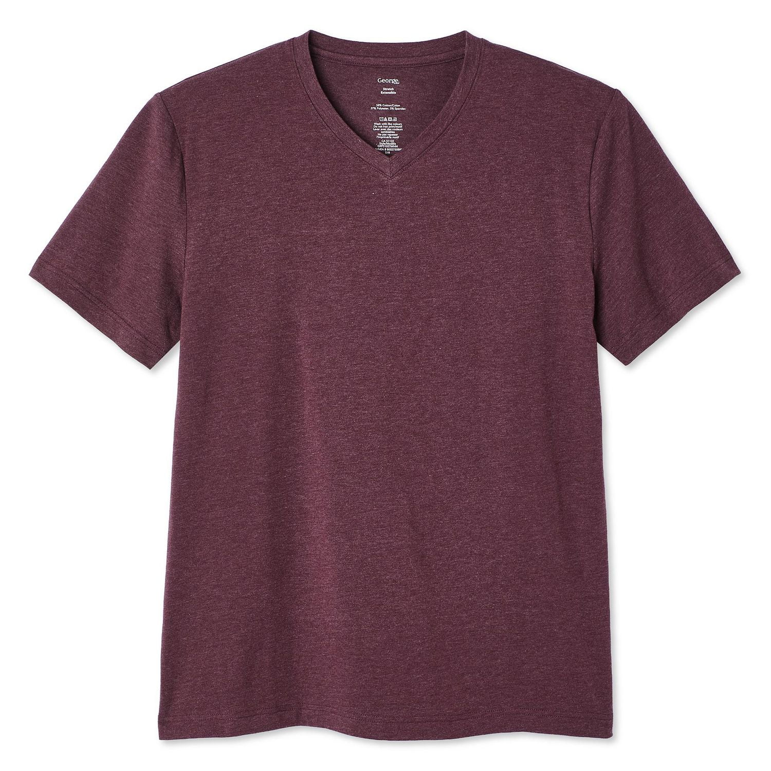 George Men's Stretch V-Neckline Tee, Sizes S-2XL