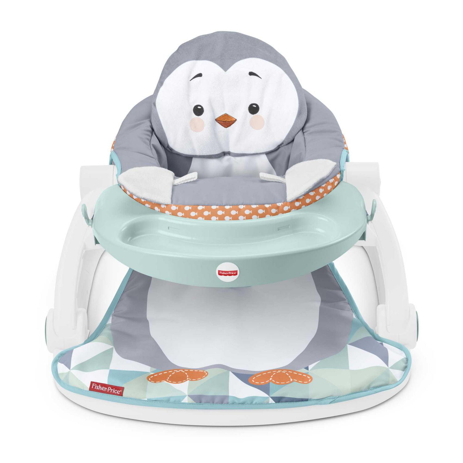 Fisher Price Sit Me Up Floor Seat Portable Baby Chair with Snack Tray Toys Penguin Island Walmart