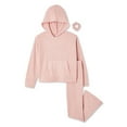 thumbnail image 1 of Btween Girls' Hacci Hoodie 3-Piece Set, 1 of 2