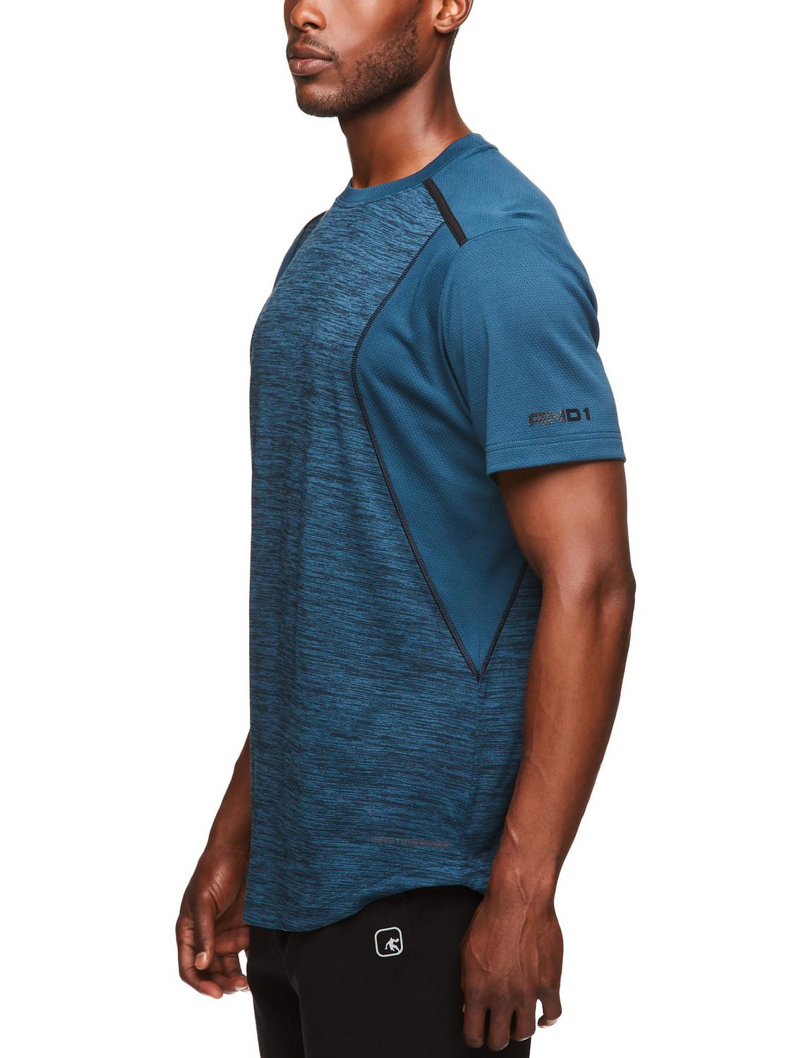 AND1 Haut Performance à manches courtes pour hommes et grands hommes, jusqu'à la taille XL