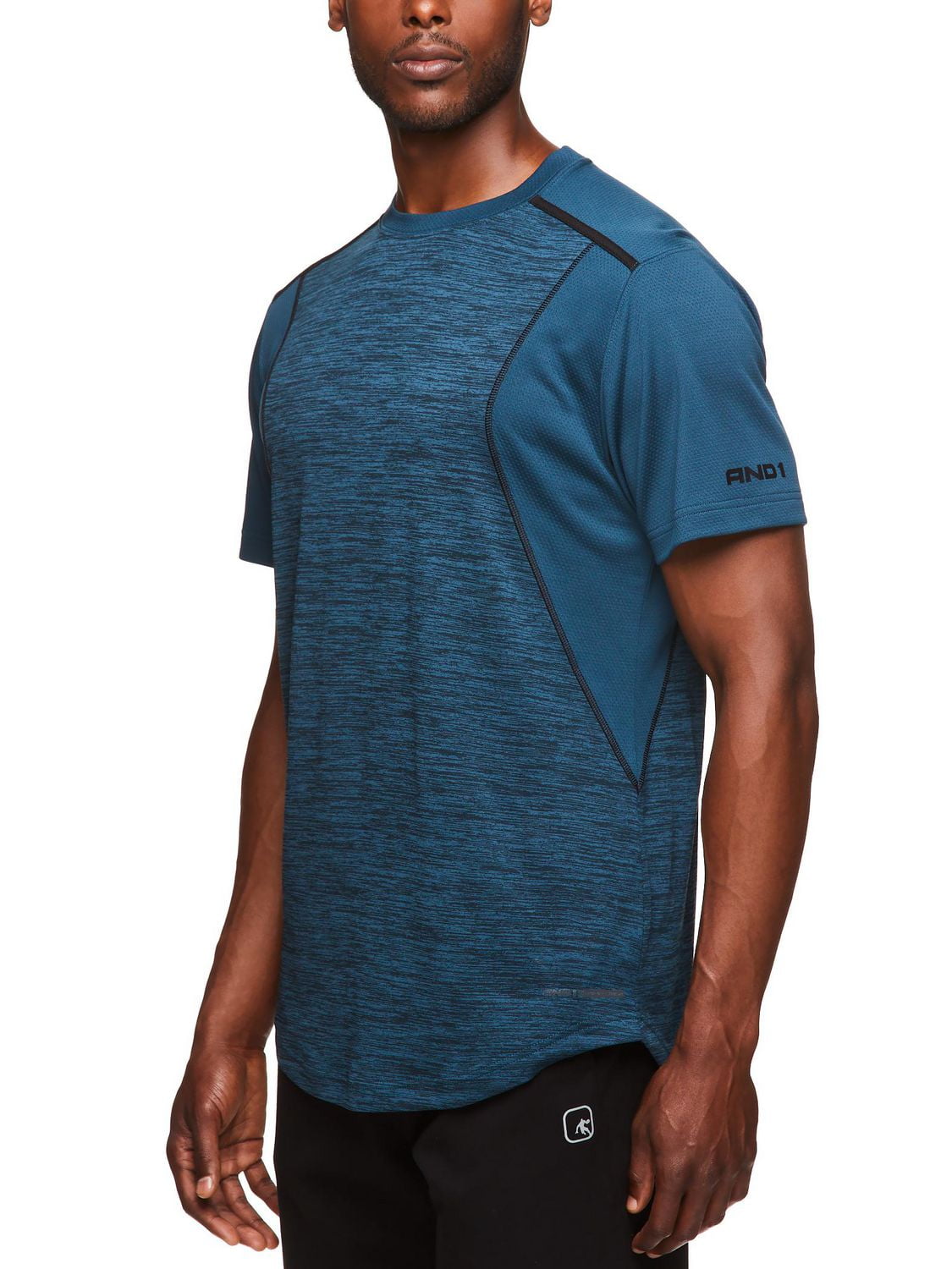 AND1 Haut Performance à manches courtes pour hommes et grands hommes, jusqu'à la taille XL