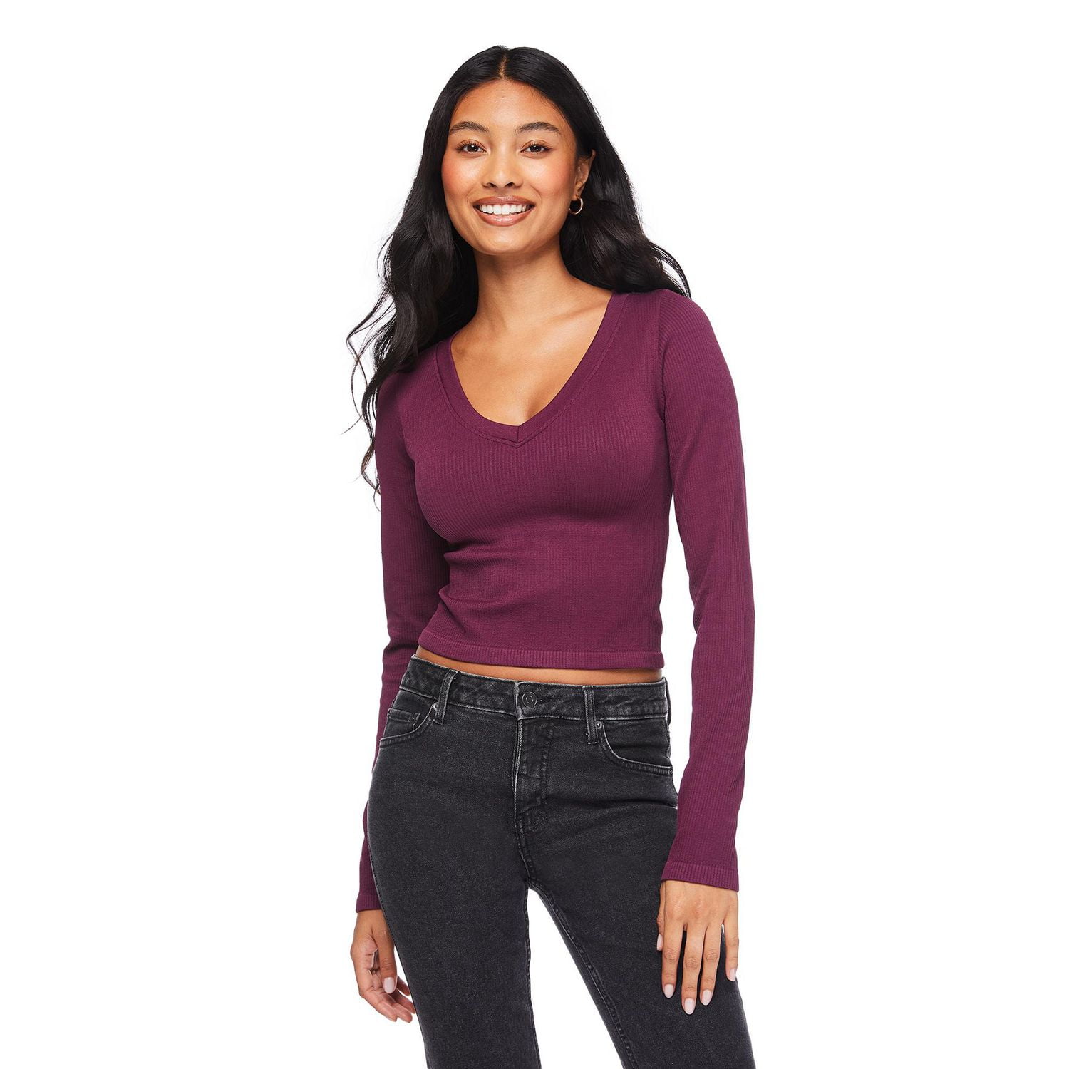 No Boundaries Women's Long Sleeve Tee