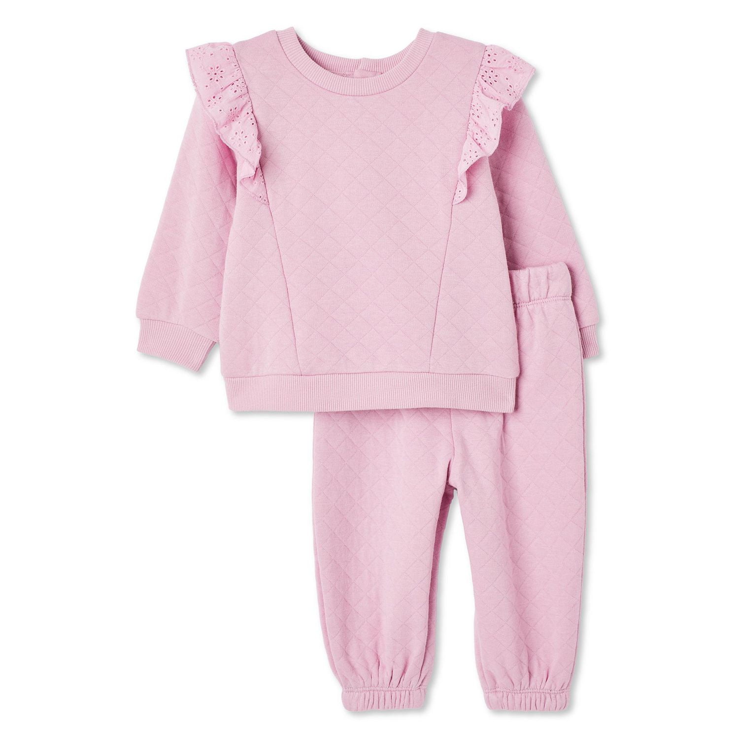 George Baby Girls' Quilted Fleece 2-Piece Set