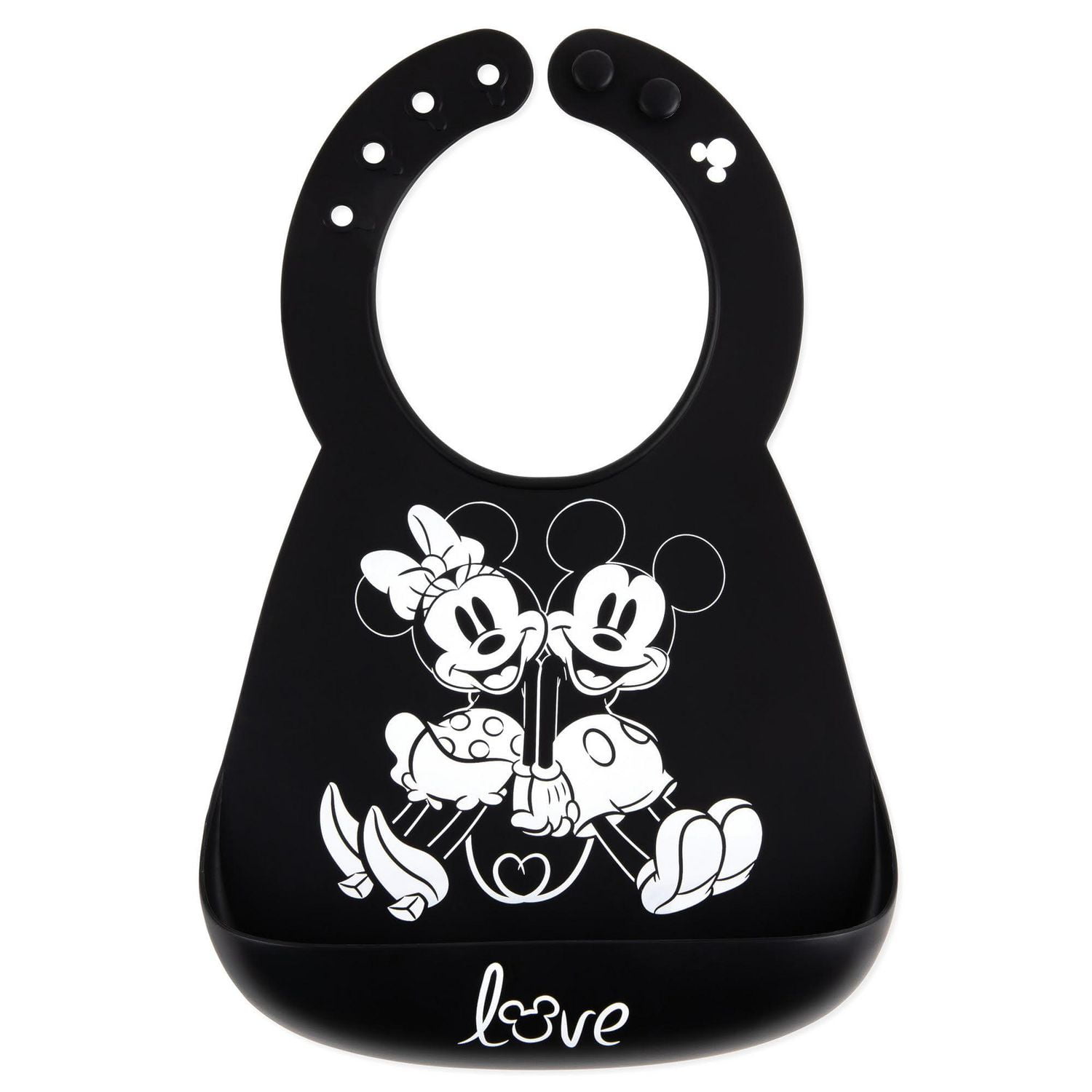 Bumkins Disney Baby Baby, Toddler Silicone Bib Mickey Mouse