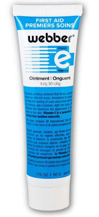 Onguent de premiers soins Webber à la vitamine E