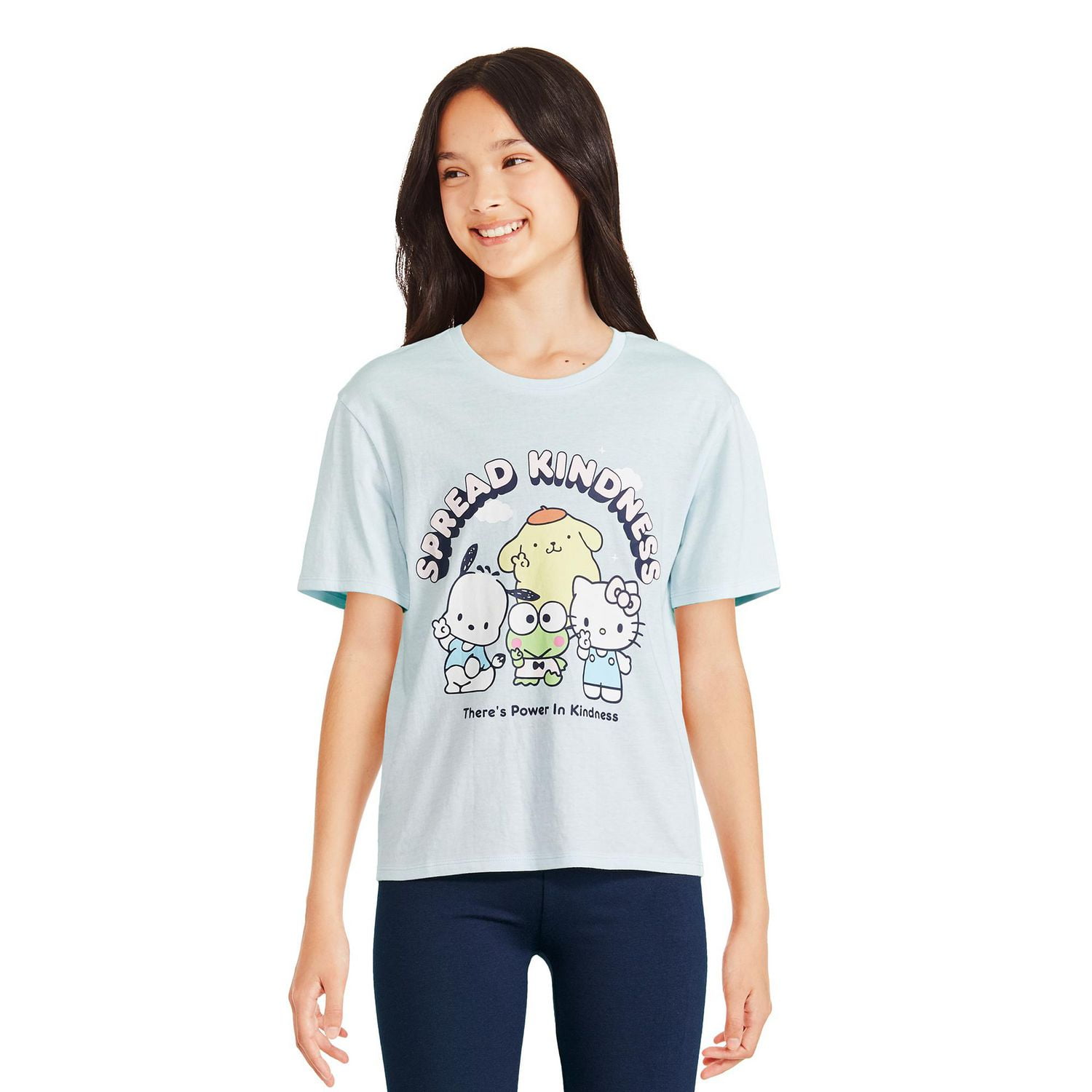 Hello Kitty and Friends Girls' Short Sleeve Tee, Sizes XS-XL
