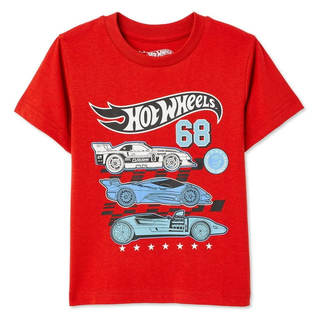 T-shirt à manches courtes Hot Wheels pour petits garçons